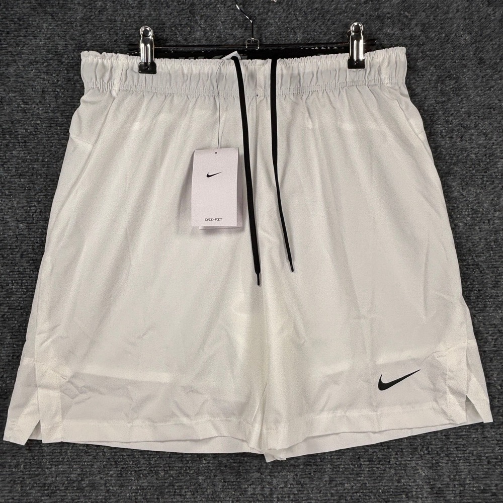 Nike Mens Dri-FIT Training Shorts White FQ3687-100 Size M NWT